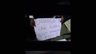 female law students in University of Calabar Nigeria are protesting against harassment by their dean
