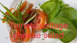 Tomato cottage cheese salad// continental salad recipe// easy salad recipe #salad
