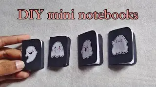 Diary kaise banaen /cute doodle ghost mini diary making at home /small diary making at home