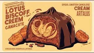 Handcrafted Lotus Biscoff Cream Ganache &Speculoos Crunch, biscoff spread recipe,Lotus spread recipe