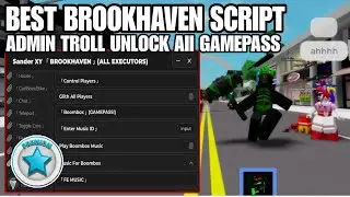 Brookhaven Script SanderxHub Unlock All Premium Gamepass |Hydrogen,Fluxus,Arceus x Mobile 
