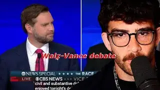 Walz-Vance debate: Which VP candidate came out top? hasanAbi react