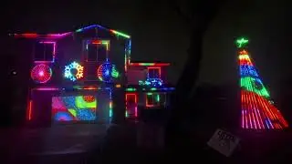 xmas light show cant stop the feeling