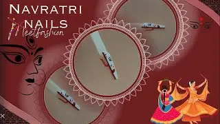 Navratri nail art design #ytvideo #youtubevideo #trendingvideo #viralvideo #video