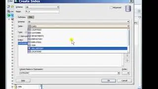 Oracle SQL Tutorial   Creating an Index