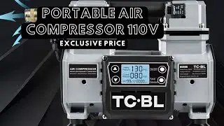 Portable Air Compressor 110V,Ultra Quiet Air Compressor Oil Free and Lightweight Small Air Pump
