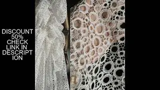 Cicada Wing Black Circle Water Soluble Lace Retro Hollow Mesh Three Dimensional Flower Cloth DIY Dre