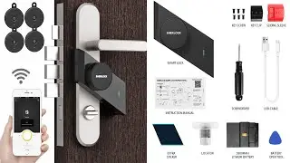 4 key with Sherlock S2 Smart Door Lock Home Keyless Lock Finger Work with the Mechanics