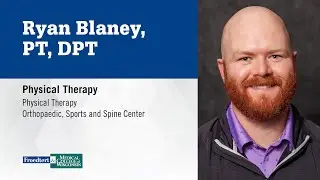 Ryan Blaney, physical therapist