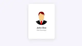 Creative Profile Card with HTML & CSS – Modern UI Design Tutorial