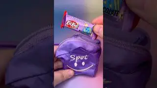Миниатюрная упаковка для закусок 💜🍫Kitkat Chocolate Candy Jelly Gummy ASMR Food Mukbang