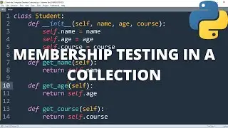 Membership testing of a collection in python