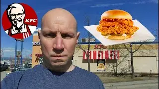 KFC's New Crispy Onion Ring Sandwich!