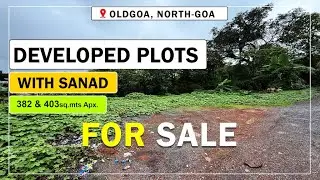 🏡 Residential Plots for Sale in Corlim, Old Goa | 382 & 403 sq.mts | with Sanad | SRE4091G