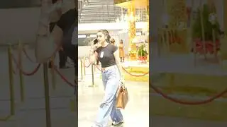 K Ramp Actress Yukti Thareja Latest Visuals At Hyderabad Airport | Friday Times