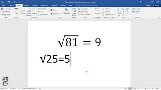 How to Type Numbers With the Square Root Symbol in Word