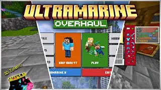 Ultramrine Overhaul Texture Pack For MCPE 1.21+ | Clean Ui + Smooth Gameplay 💫