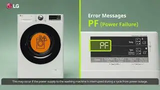 PF Error | Error Code | LG Front Load Washing Machine
