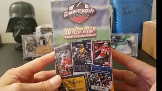 2019 Championship Collection Football 20 Packs (4 Hobby👀). Walmart Repack