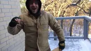 Using A Banana As A Hammer At -17 Degrees Farenheit
