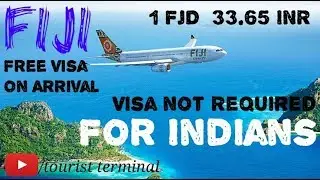 FIJI tourist visa | Visa On Arrival | Indian Citizens | How to apply | Tourist terminal