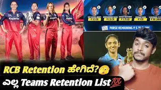WPL 2026 RCB retention list analysis Kannada|WPL 2026 full list of players retained|Cricket analysis
