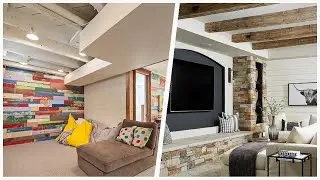 75 Large Brown Basement Design Ideas You'll Love ⭐️