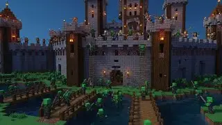 Playing Castle defenders in Minecraft