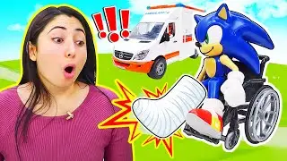 ¡Sonic necesita ir al doctor! Videos de coches de juguete para niños en español