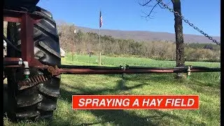 Spraying a Hay Field