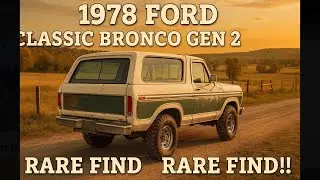 Ford Bronco XLT 2-го поколения 1978 года для семейства Bronco, прекрасный проект полуотреставриро...