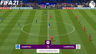 FIFA 21 | Everton vs Liverpool - 20/21 English Premier League Season - Full Match & Gameplay