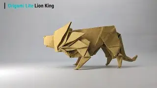 How To Make An Origami Lion King - An Amazing New Craft Idea!