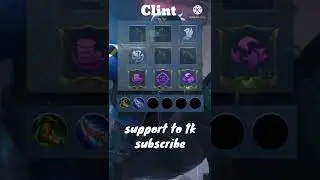 Set emblem dan build clint tersakit season 24 | Mobile legends bang bang