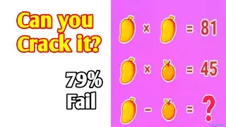 Can You Crack this Math Fruit Puzzle 🥭-🍊=?