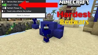 Minecraft Bedwars, But UP is DOWN?! (Invert Y-Axis Challenge)