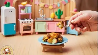 Crispy Chicken Wings Wrapped in Fried Potato | Stop Motion Cooking ＆ Miniature | Best 18 Videos