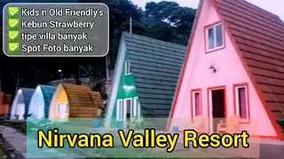 Staycation di Nirvana Valley Resort | Penginapan Puncak Ramah Anak ada kebun strawberry