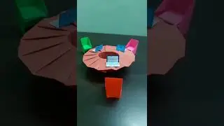 VERY EASY ORIGAMI ROUND TABLE #subscribe #easyorigami #diy #roundtable