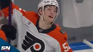 Flyers&rsquo; Denver Barkey Races And Re-directs First Career Goal In vs. Oilers