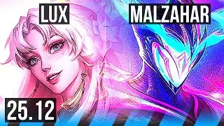 LUX vs MALZAHAR (MID) | EUW Master | 25.12