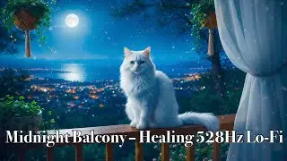 【Lo-Fi Relax/Sleep Music】Midnight Balcony – Healing 528Hz Lo-Fi
