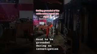 White which grounding us before paranormal investigation #horror #paranormalactivity #ghosthunter
