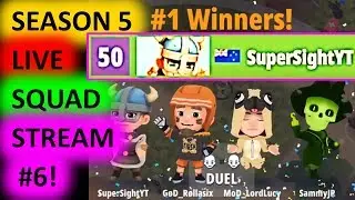 Battlelands Royale Season 5 Squads LIVE Gameplay #6! w/Brad/Bot/Storm