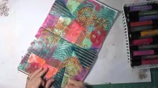 Art Journaling Process Using Gelli Deli Prints