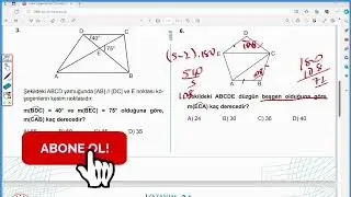 7.Sınıf Çokgenler MEB Kazanım Kavrama Test 24