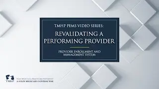 Revalidating A Performing Provider