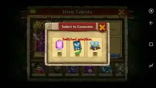 Castle Clash Rolling Talents and Enchantments for Storm Eater