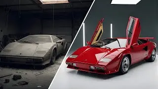 ASMR Car Restoration | Abandoned 1985 Lamborghini Countach LP5000 Rebuilt to Showroom Condition