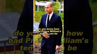 do you know how bad Prince William's temper can be #wiliam #kate #diana #royal #fyp
